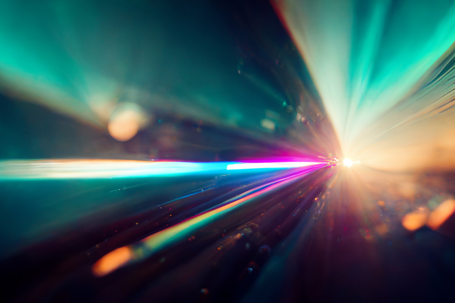 Abstract lens flare image generated with AI